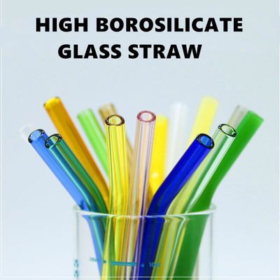 품질  Heat Resistant Drinking Borosilicate Glass Straw Eco Friendly 공장