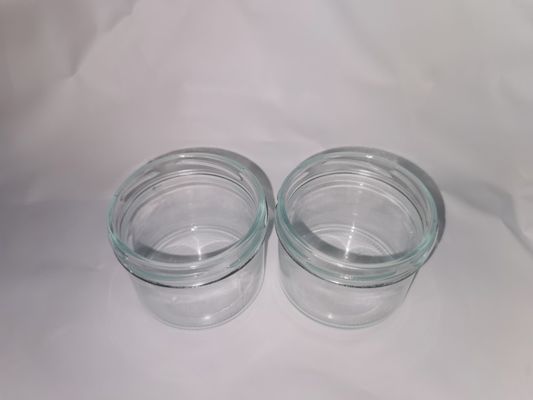 금속 뚜껑을 가진 높은 투명한 음식 급료 캐비어 유리 단지 기준 8OZ 240ml