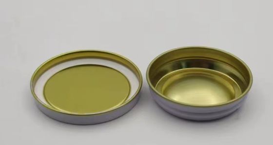 0.28mm 식품 등급 진료판 캐비아어 포장 진공 30g 및 50g 평면 뚜?? 이있는 캔