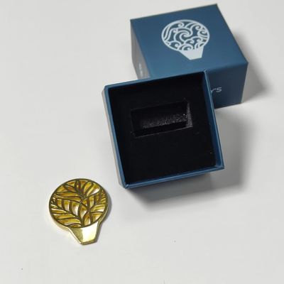 2024 신디자인 캐비어 틴 오픈어 선물 상자 키 선물 상자 로고 50x50x38mm