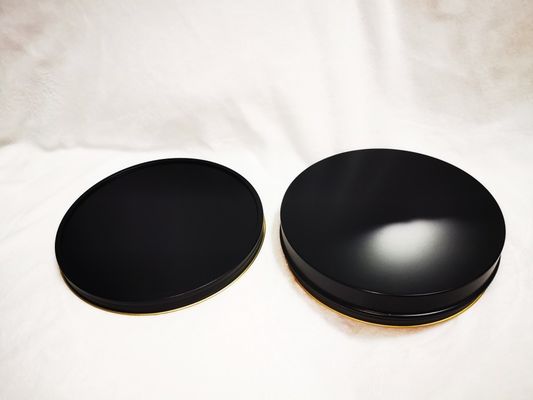 진공 비어 캐비아르 틴 캔 식품 등급 포장 1000ml/g 1kg 매트 블랙 금 안쪽