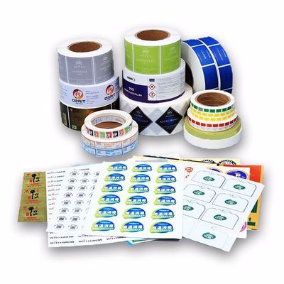 물 저항 비닐 비즈니스 스티커 로고 종이 / PVC / 애완 동물 재료로 인쇄