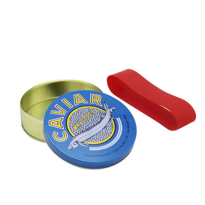 가벼운 둥근 캐비어 포장, 빈 캐비어 캔 100g 125g 250g 500g