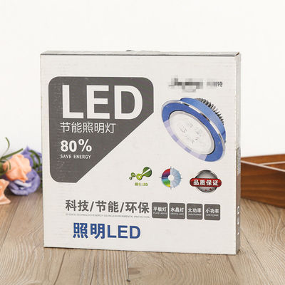 밸브 종이 LED 램프 포장 상자, 접이 가능한 램프 포장 상자