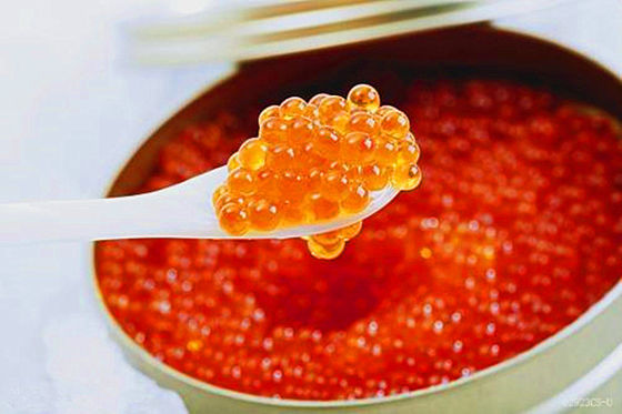 자연적인 자개 캐비아 숟가락