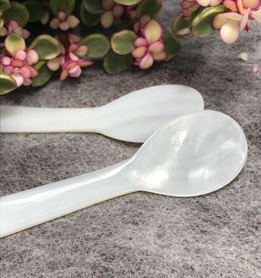 자연적인 자개 캐비아 숟가락