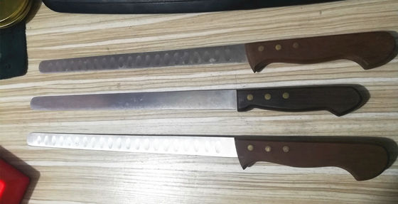 트뤼플 면도기 포이그라스 칼 치즈 칼 로즈우드 손잡이 로고 인쇄 할 수 있습니다